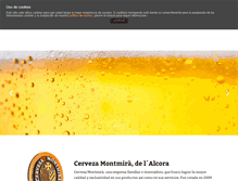 Tablet Screenshot of cervesamontmira.com